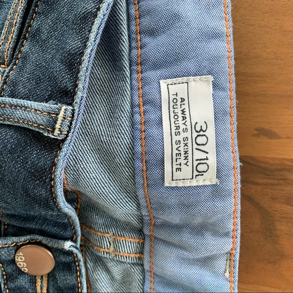 GAP TALL 10L Dark Wash Always Skinny Jeans - Picture 8 of 13